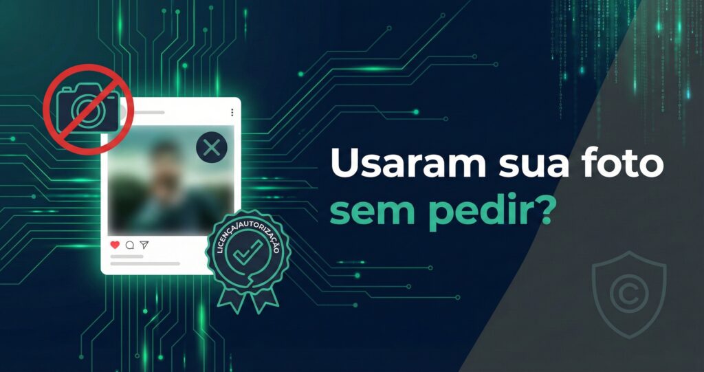 Creator com conteúdo ilustrando direito de imagem e uso comercial não autorizado por marcas